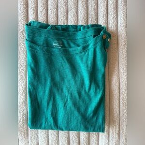 J.Crew Teal Boatneck Painter Tee